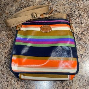 NEW Fossil Multi Color Crossbody Handbag